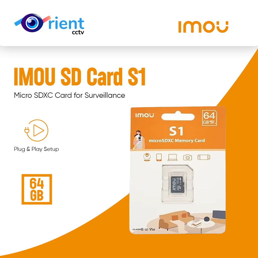 37 IMOU SD Card S1 High-speed 64GB High Compatibility Micro SDXC Card for Surveillance - Image 1