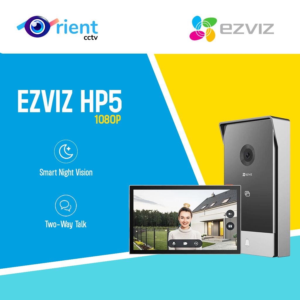 17 EZVIZ HP5 WiFi Video Intercom System 1080P 7" Color Touch Monitor 2 Wire Video Doorbell Remote Unlock Two-Way Audio Night Vision Slim Design - Image 1