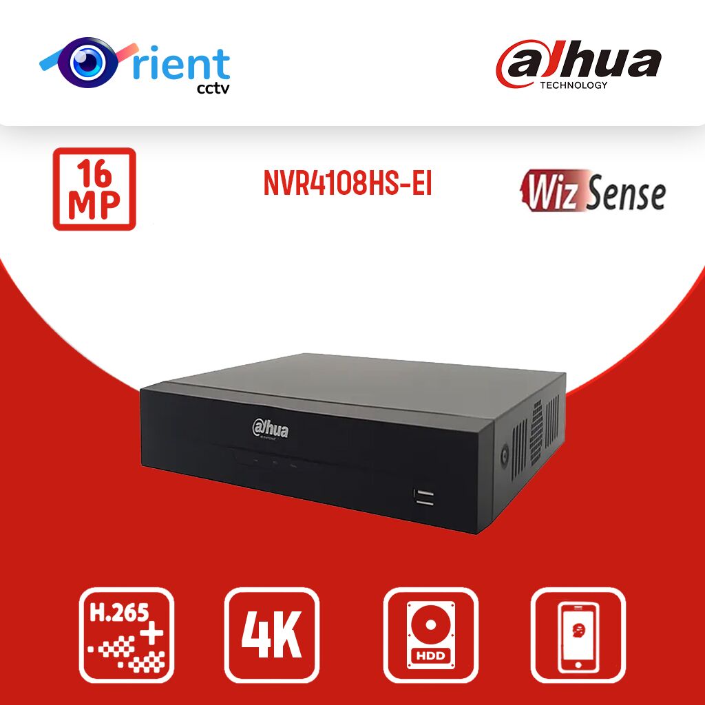 6 Dahua 8CH Compact 1U 1HDD WizSense NVR4108HS-EI AI Face Detection NVR4116HS-EI Network Video Recorder Face Detection SMD Plus - Image 1