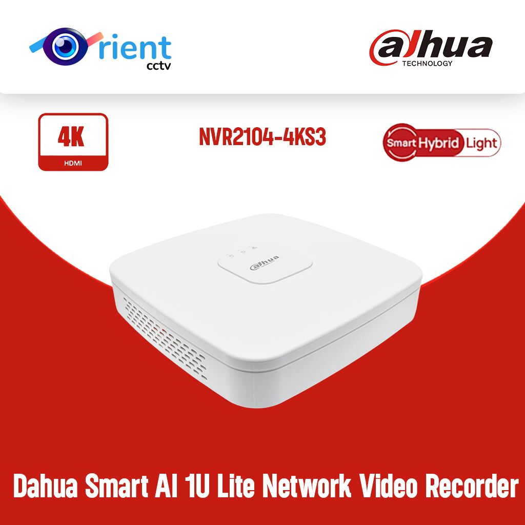 40 Dahua Original NVR2104-4KS3 NVR2108-4KS3 NVR2116-4KS3 4/8/16Channels Smart AI 1U Lite Network Video Recorder SMD H.265+ - Image 1