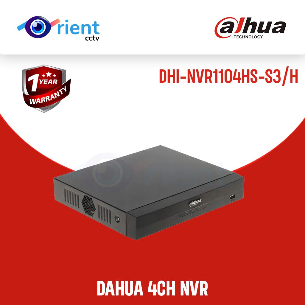 DAHUA DHI-NVR1104HS-S3H 4CH NVR DAHUA DHI-NVR1104HS-S3/H 4CH NVR - Image 1