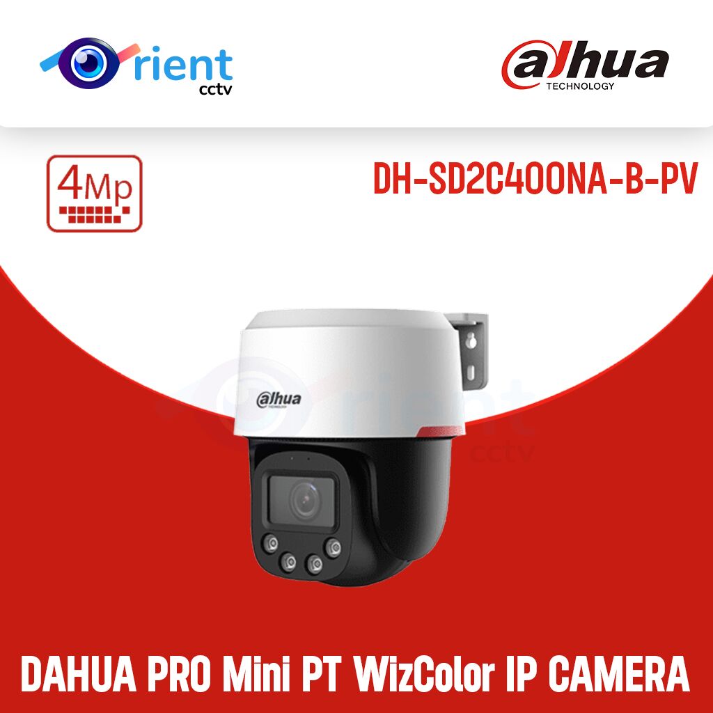 Dahua DH-SD2C400NA-B-PV PRO Mini PT WizColor 4MP IP CAMERA Dahua DH-SD2C400NA-B-PV PRO Mini PT WizColor 4MP IP CAMERA