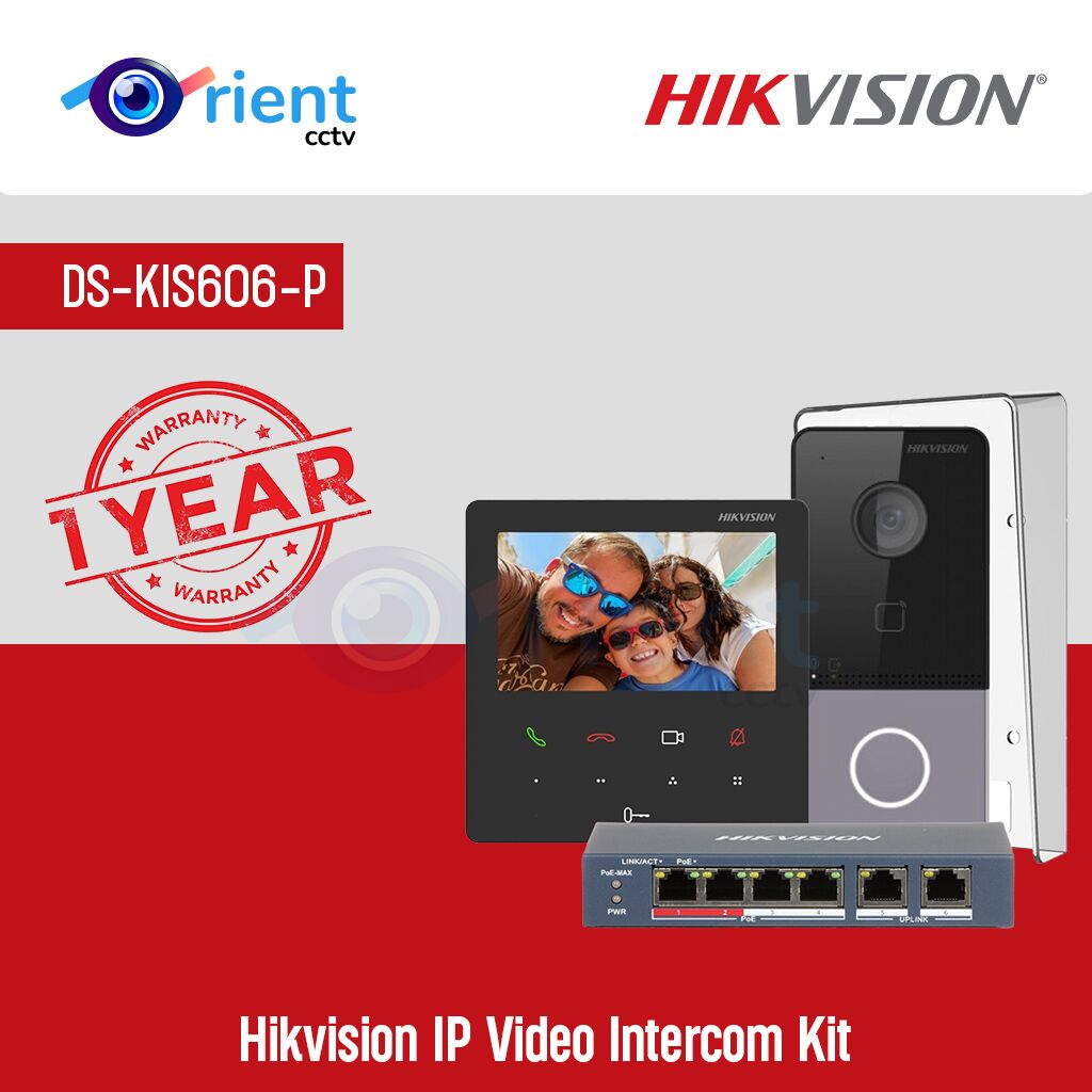 HIKVISION DS-KIS606-P IP Video Intercom Kit HIKVISION DS-KIS606-P IP Video Intercom Kit - Image 1
