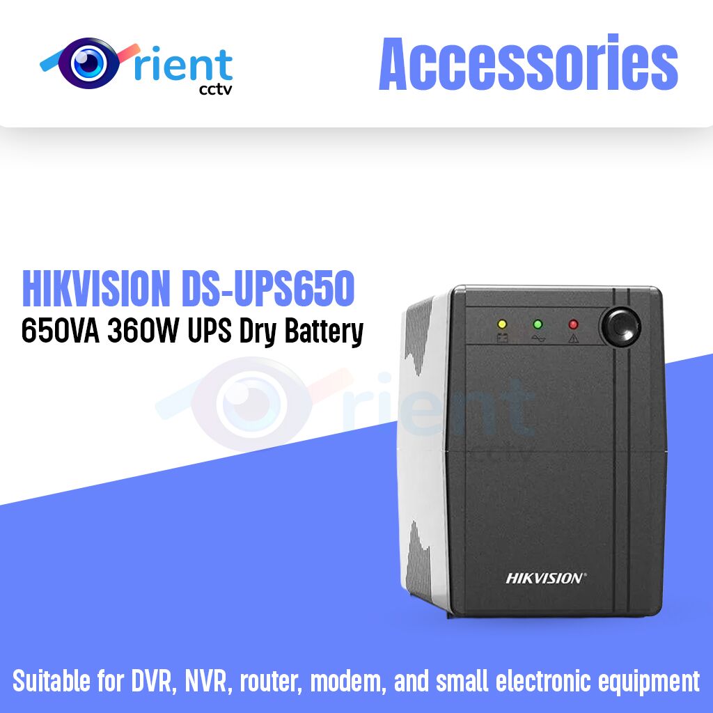 HIKVISION DS-UPS650 650VA 360W UPS Dry Battery HIKVISION DS-UPS650 | 650VA / 360W UPS | Dry Battery - Image 1