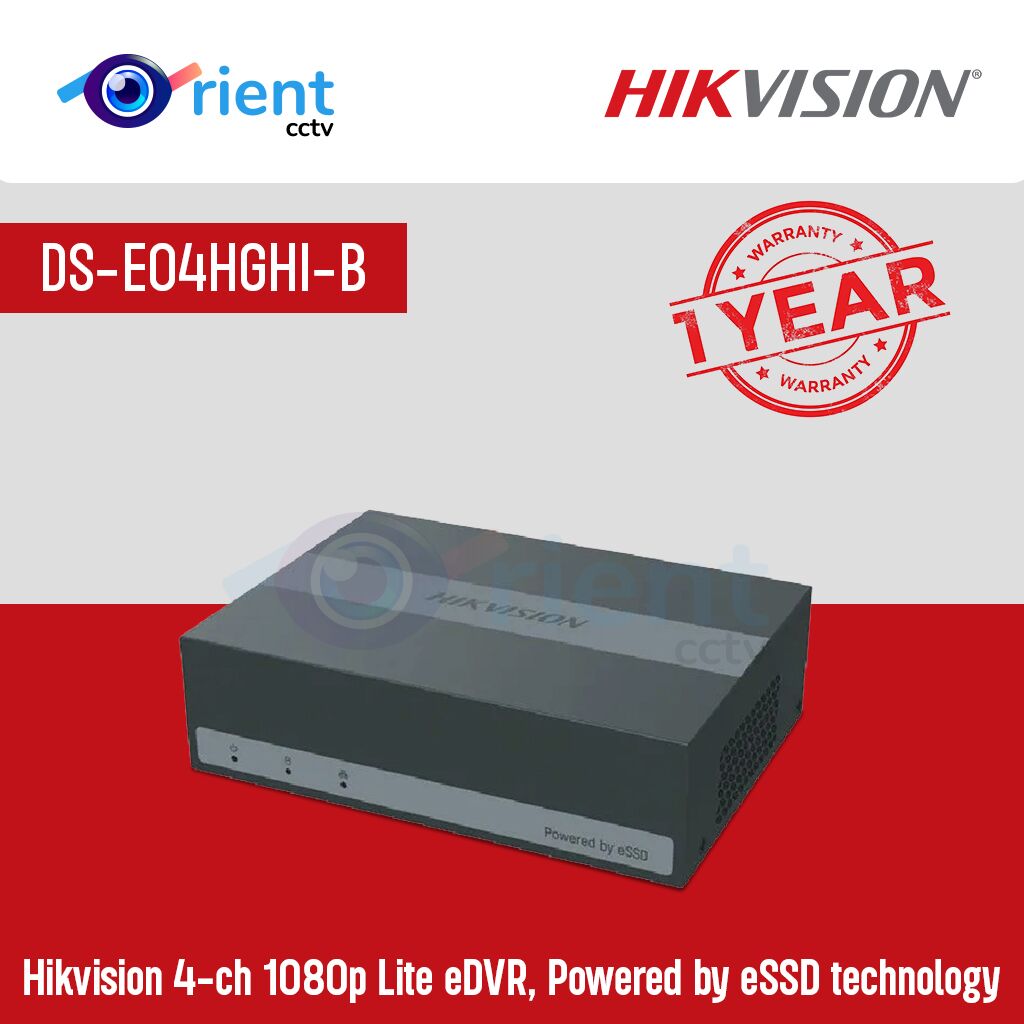 Hikvision DS-E04HGHI-B 4-ch 1080p Lite eDVR, Powered by eSSD technology Hikvision DS-E04HGHI-B 4-ch 1080p Lite eDVR, Powered by eSSD technology - Image 1