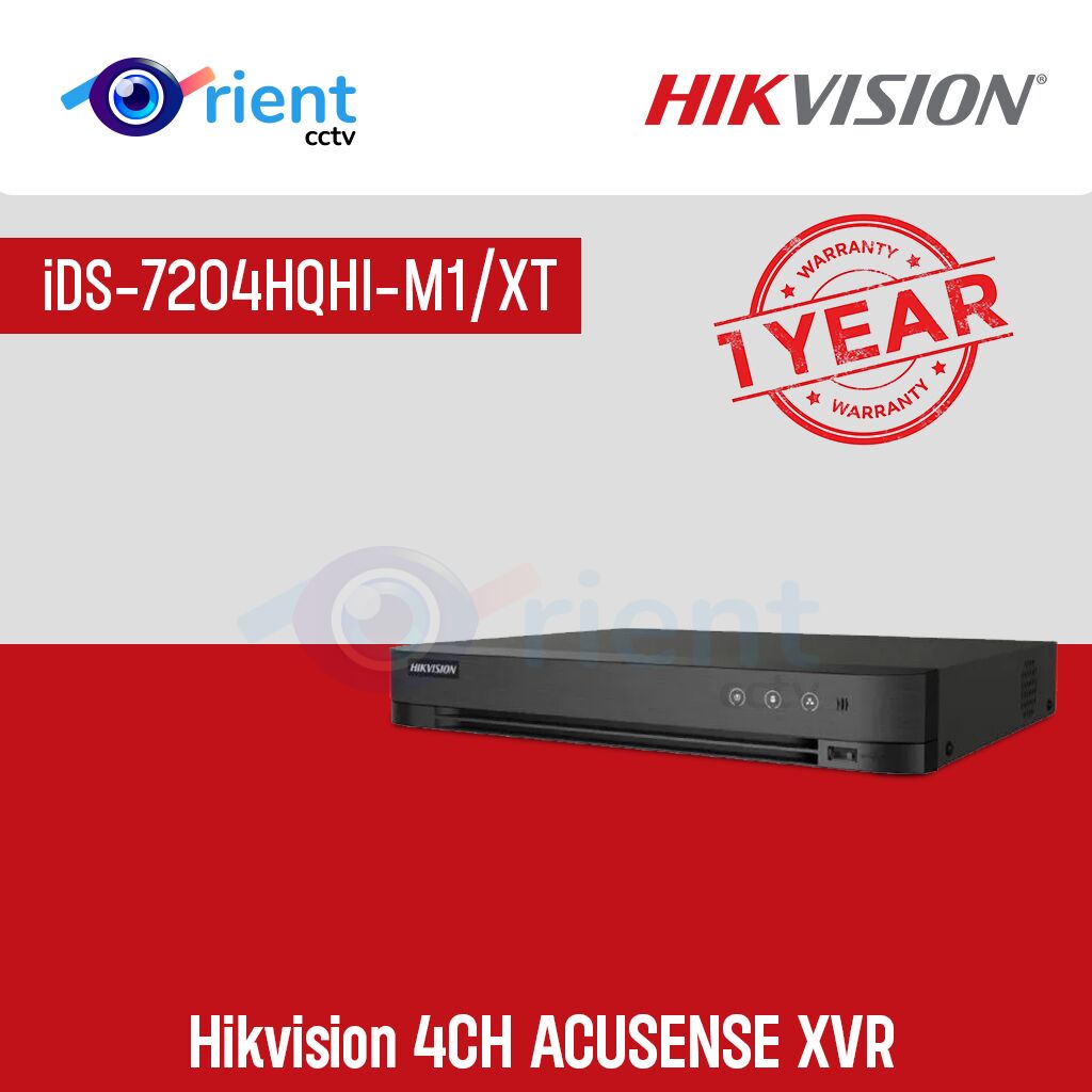 Hikvision iDS-7204HQHI-M1 XT 4CH ACUSENSE XVR Hikvision iDS-7204HQHI-M1/XT 4CH ACUSENSE XVR - Image 1