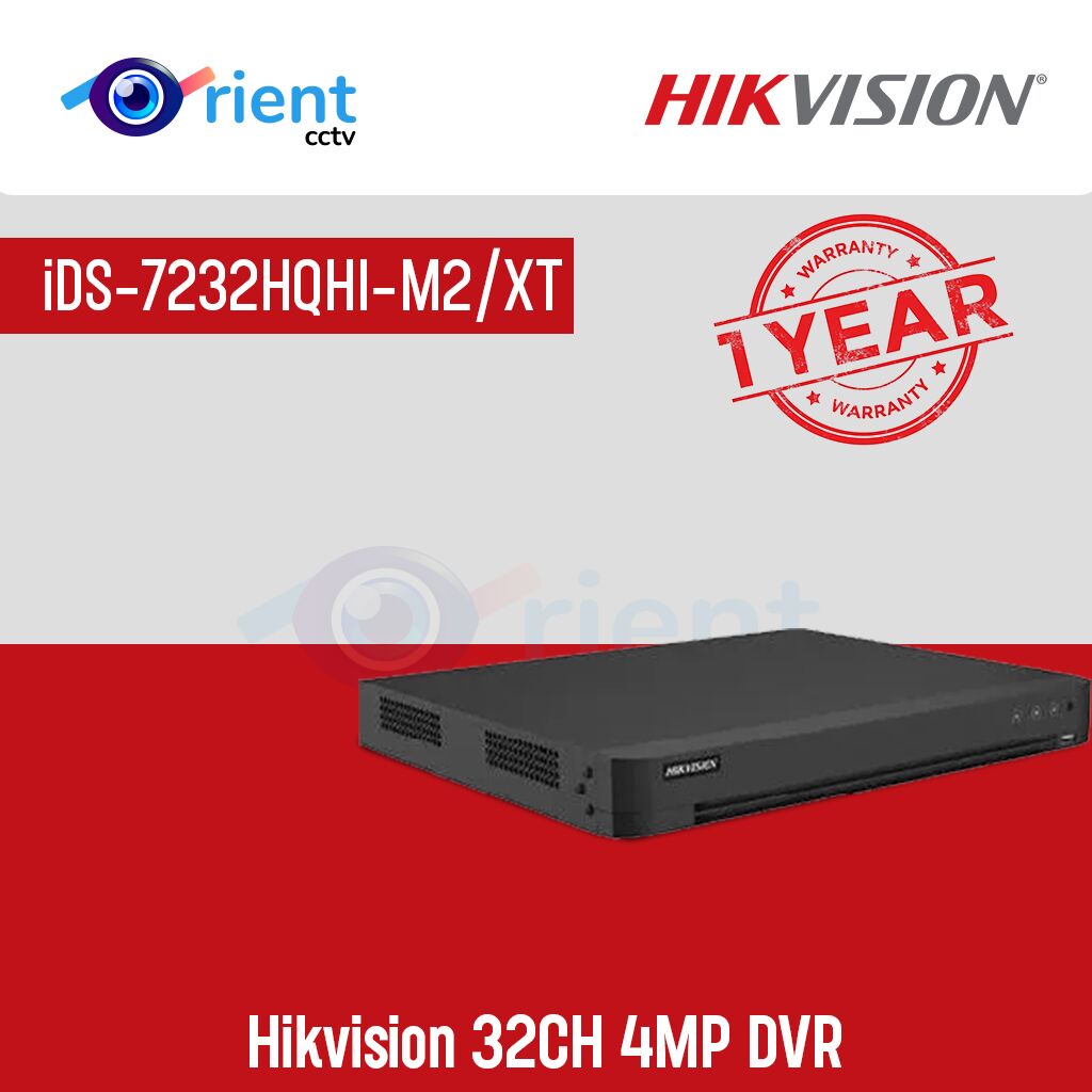 Hikvision iDS-7232HQHI-M2XT 32CH 4MP DVR Hikvision iDS-7232HQHI-M2/XT 32CH 4MP DVR - Image 1