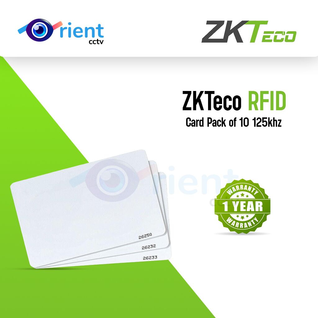 ZKTeco RFID card pack of 10 125khz FOR Time Attendance Terminals & Access Control ZKTeco RFID card pack of 10 125khz FOR Time Attendance Terminals & Access Control