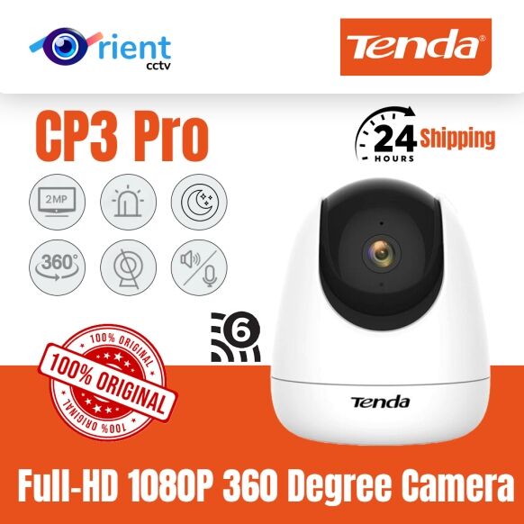 Tenda CP3 2MP Wireless  Surveillance Full-HD 1080P  360 Degree Camera Wifi IP - Image 1