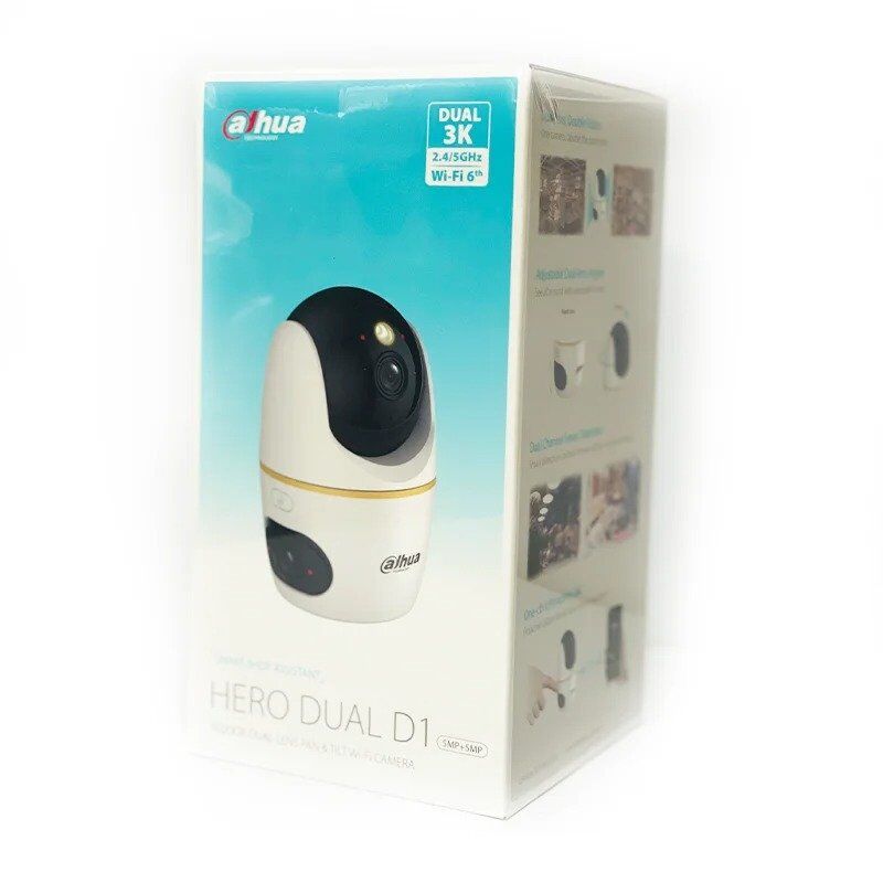 Dahua Indoor Dual Lens Wifi Camera  DH-H5D-5F 5+5MP 3.6MM IR 30M & Full Color 30M  Pan & Tilt built-in Mic & Spk Human Detection - Image 2