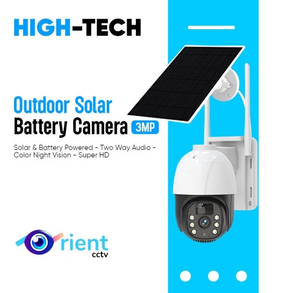Solar WIFI Camera Outdoor 3MP Video Surveillance Wireless IP Camera With Recharge Battery PIR Human Detection Security Cam SO300 - Image 1