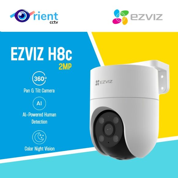 Outdoor Camera Ezviz H8c 2MP 1080P  Home Wi-Fi Camera-AI Powered Person Detection - Image 1