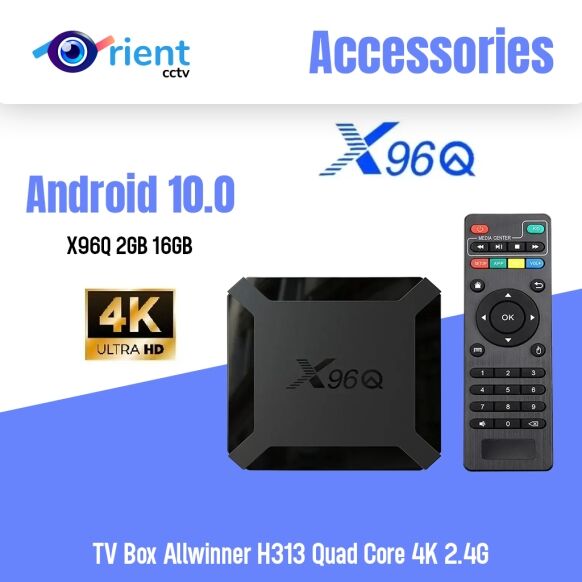 X96Q 2GB 16GB Android 10.0 TV Box Allwinner H313 Quad Core 4K 2.4G Wifi Google Player Youtube X96 1GB 8GB Set Top Box - Image 1