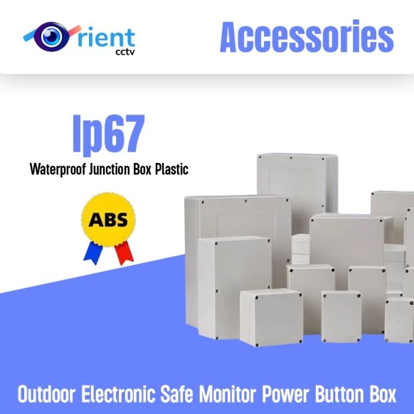 F-type ABS new material Ip67 waterproof junction box Plastic housing Ip67 Outdoor electronic safe monitor power button box - Image 1