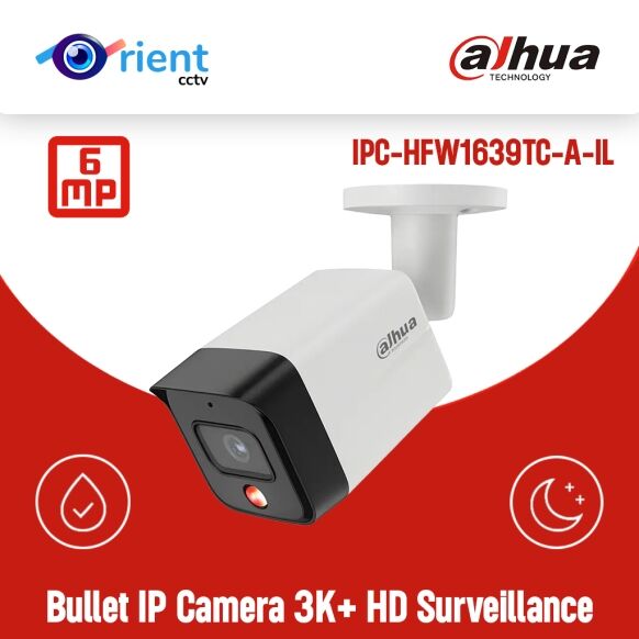 IPC-HFW1639TC-A-IL Bullet IP Camera  3K+ HD Surveillance with Night Vision & Human Detection - Image 1