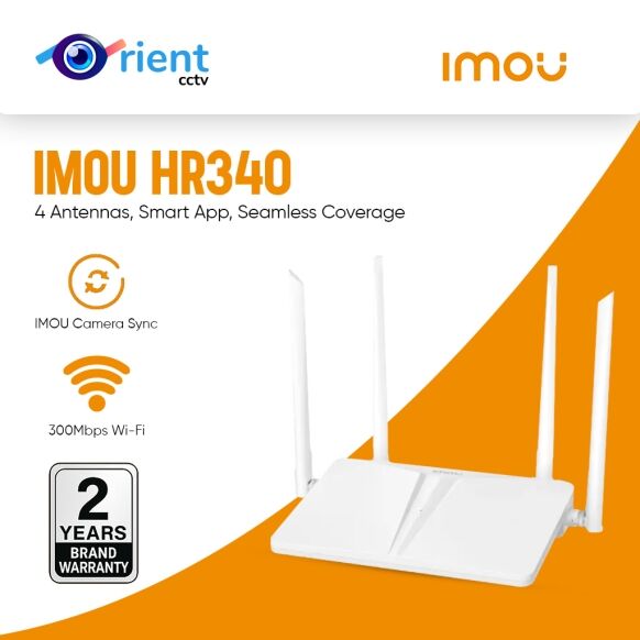 IMOU HR340 300 Mbps Wi-Fi Router – 4 Antennas, Smart App, Seamless Coverage - Image 1