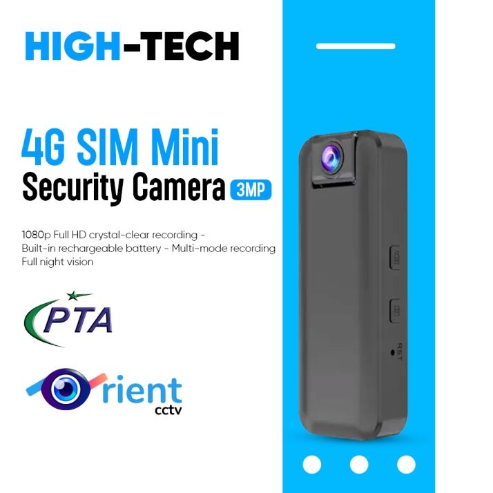 1080P HD Full Night Vision Action Record 4G SIM Card Video Audio Voice Photo Recorder Mini Camera With Battery Inside PTA Approved 1080P HD Full Night Vision Action Record 4G SIM Card Video Audio Voice Photo Recorder Mini Camera With Battery Inside PTA Approved