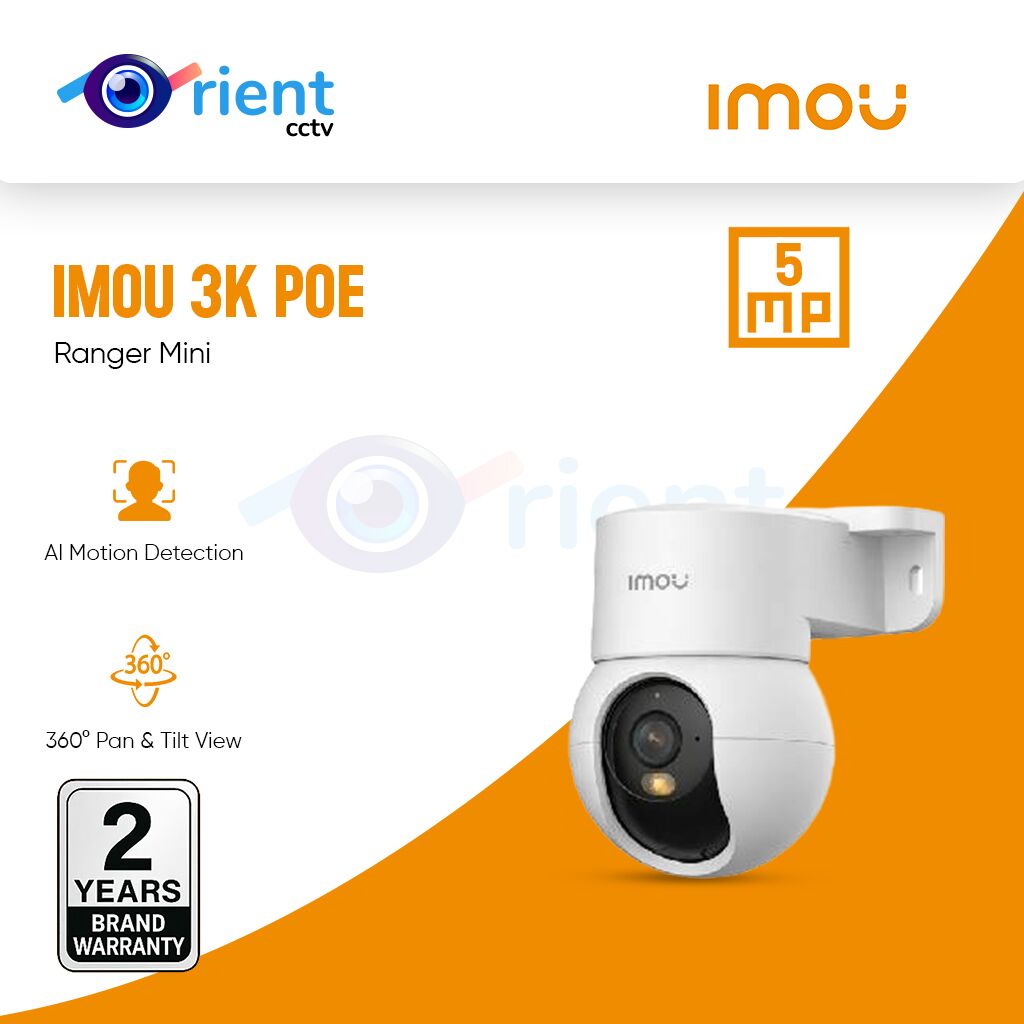 IMOU 5MP 3K POE PS2MP-5R1 Ranger Mini – AI Motion Detection Dual Power Full Color Indoor IP PT Camera IMOU PRM3K-CTS (PS2MP-5R1) Ranger Mini 5MP 3K PoE Indoor PT Camera - AI Motion Detection, Dual Power, Full Color - Image 1