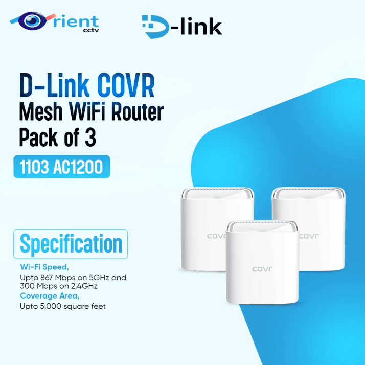 D-Link COVR-1103 AC1200 Mesh WiFi Router Pack of 3 - Image 1