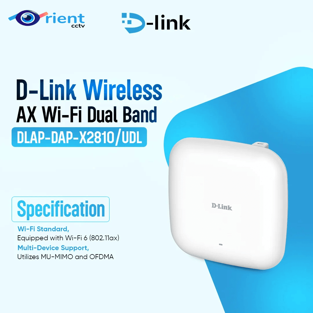 3 DLAP-DAP-X2810/UDL (D-Link Wireless AX Wi-Fi 6 1800Mbps MU-MIMO Dual Band Access point, Gigabit PoE Lan port, Supports OFDMA) - Image 1