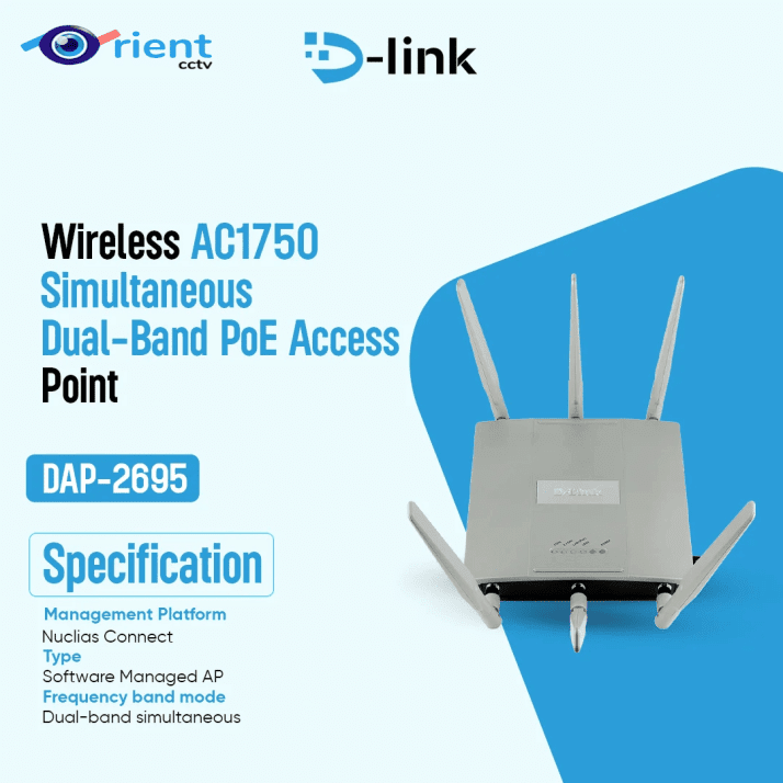 4 DAP-2695 — AC1750 PoE Access Point, with multiple antennas - Image 1