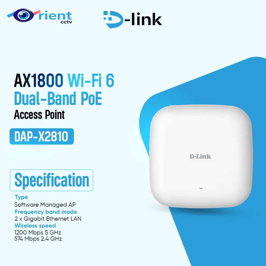 7 D-Link DAP-X2810 Nuclias Connect AX1800 Wi-Fi 6 Access Point - Image 1