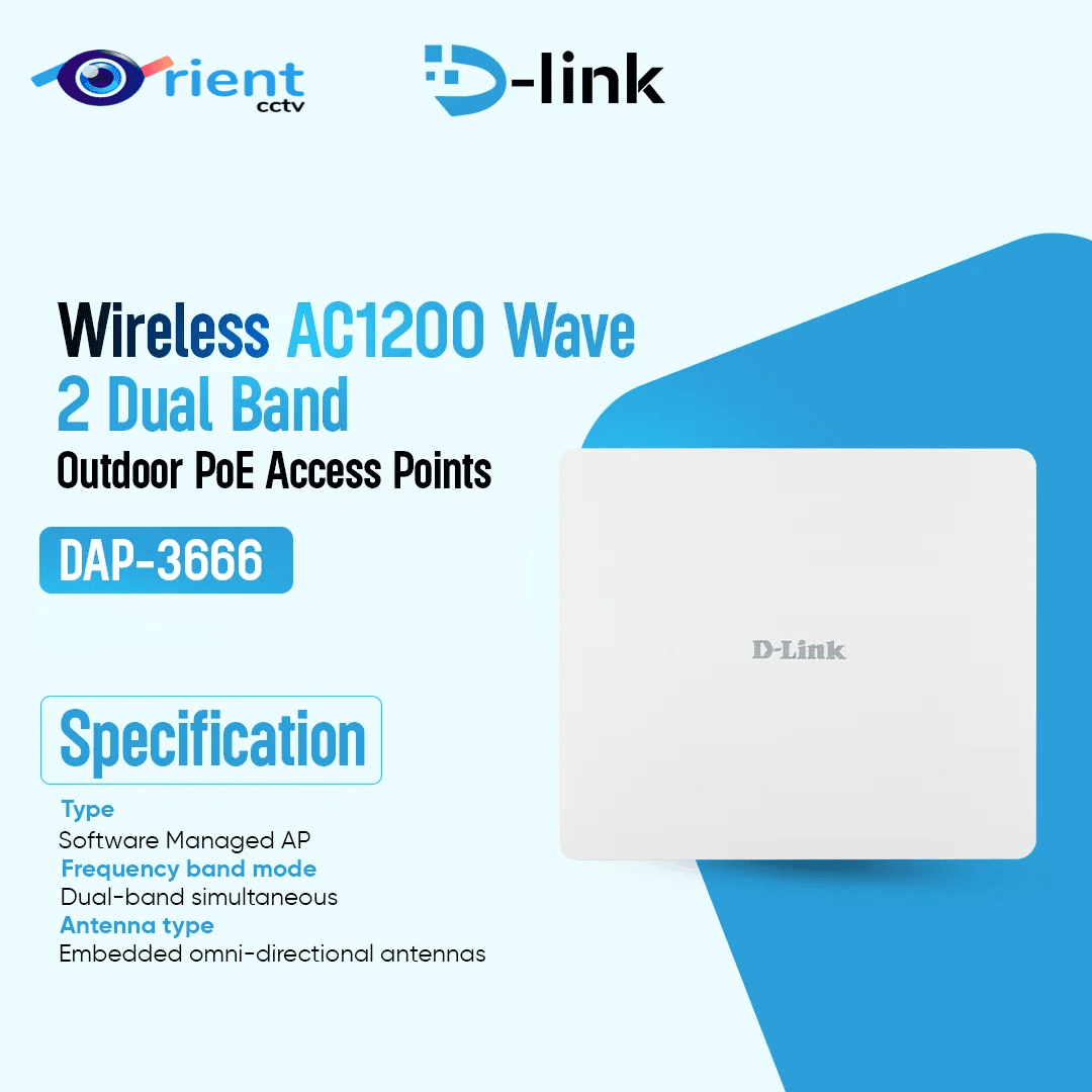 Outdoor Access Points DAP-3666 — Nuclias Connect AC1200 Wave-2 Outdoor AP. PoE powered, weather-resistant - Image 1