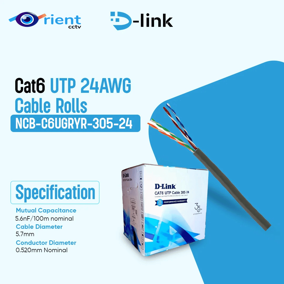 Untitled design (9) DLCBL-NCBC6UGRYR24 (DLink 24AWG UTP Cat6 Cable-305mtr Gray) - Image 1
