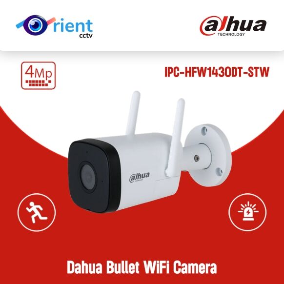 Dahua IPC-HFW1430DT-STW 4MP IR30M IP67 built-in MIC & SPK Bullet WiFi Camera - Image 1