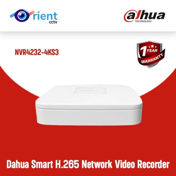 Dahua Original 4K NVR 4/8/16CH Smart H.265 Network Video Recorder  P2P NVR4104-4KS3 NVR4108-4KS3 NVR4116-4KS3 - Image 1