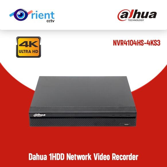 Original Dahua NVR4104HS-4KS3 NVR4108HS-4KS3 and NVR4116HS-4KS3 4/8/16 Channel 4K NVR Compact 1U 1HDD Network Video Recorder - Image 1