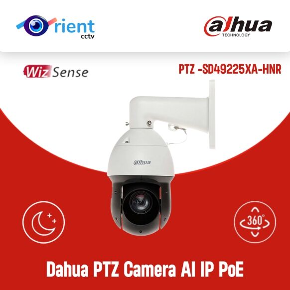 Dahua PTZ Camera AI IP PoE IR 100M 2MP Starlight Dome PTZ -SD49225XA-HNR - Image 1