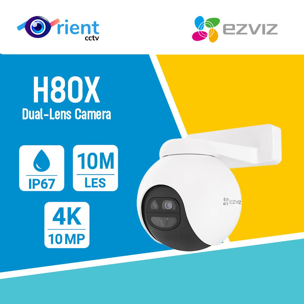 EZVIZ 4K Dual-Lens 8MP+2MP Outdoor Camera, Security Camera Wireless with 30m Colour Night Vision, AI Person/Vehicle Detection, Auto-Tracking, Active Defense, H80x - Image 1