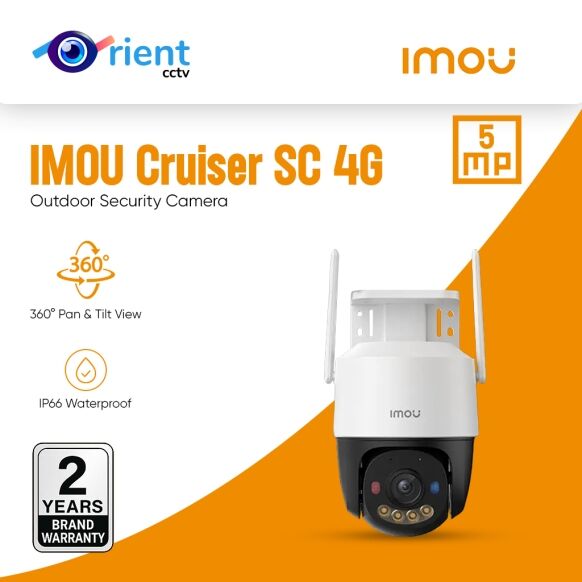 IMOU Cruiser SC 4G Outdoor Security Camera with Red-Blue Warning Lights Full Color Night Vision AI Human Detection IP66 - Image 1