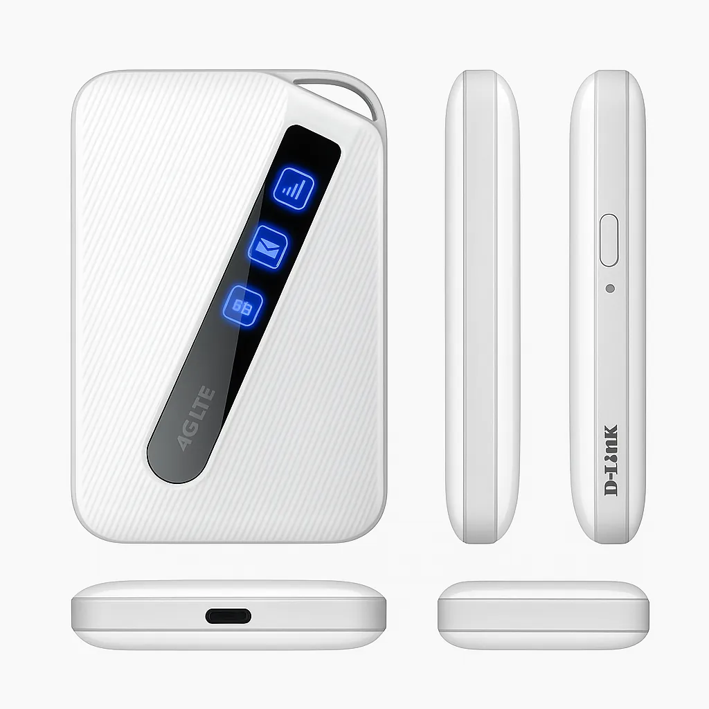 D-Link DWR-930M 4G/LTE Mobile WiFi Router – Portable Hotspot with 3000mAh Battery (White) – Official Warranty - Image 1