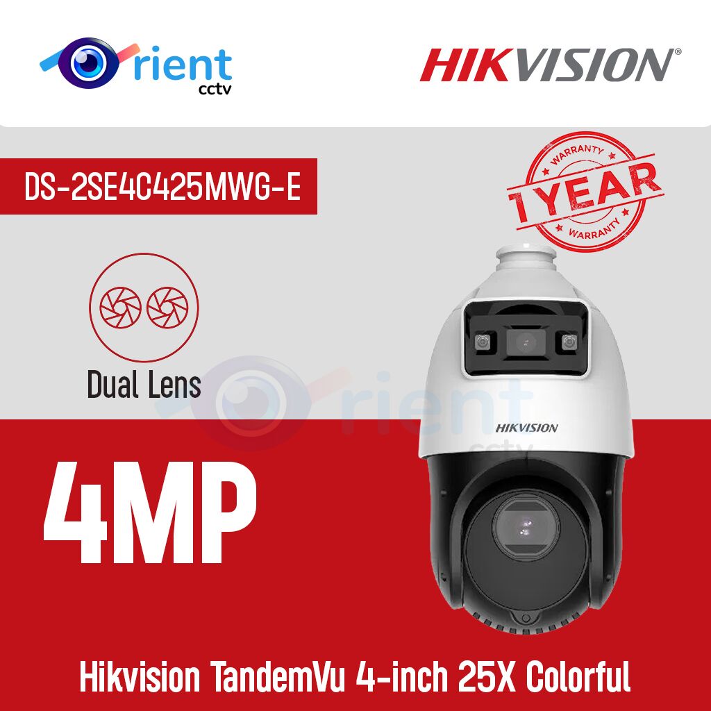 Hikvision DS-2SE4C425MWG-E TandemVu 4-inch 4 MP 25X Colorful - Image 1
