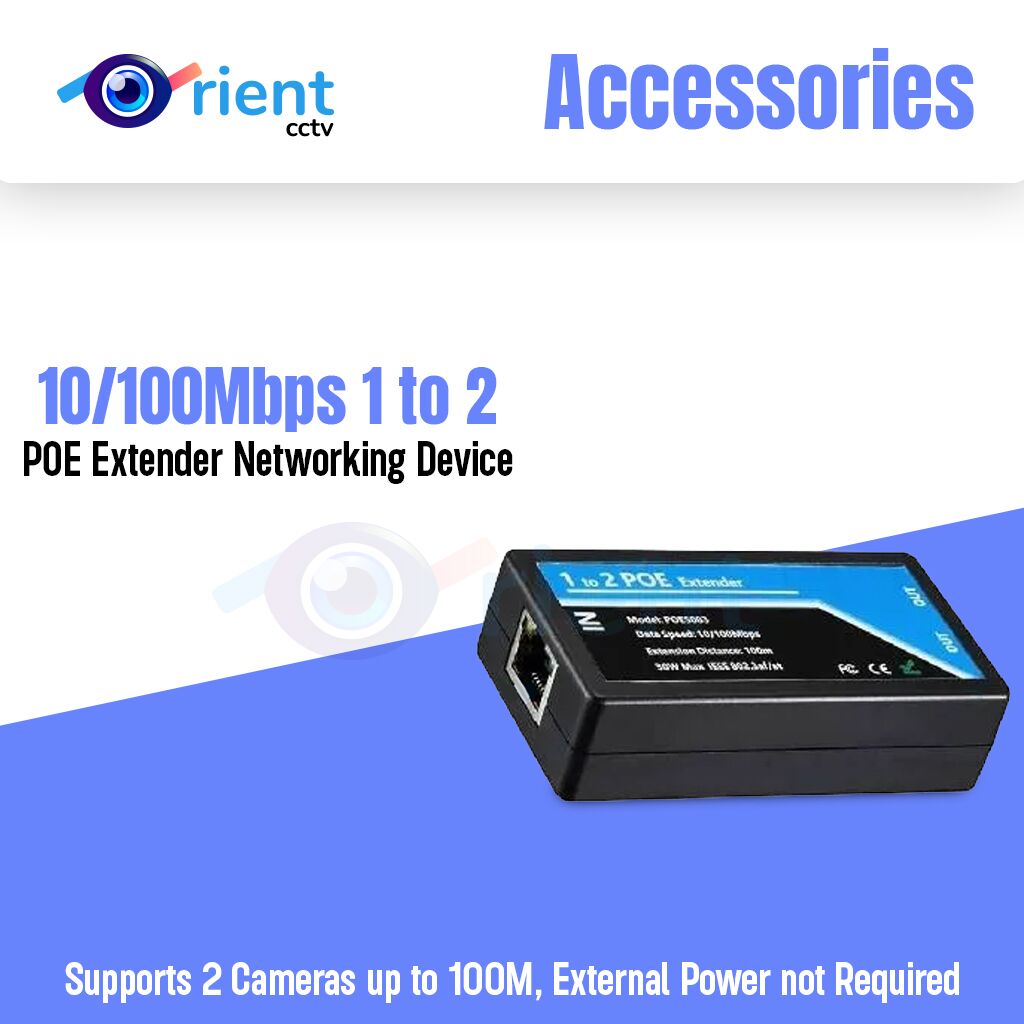 POE Repeater 10 100Mbps 1 to 2 POE Extender Networking Device, Supports 2 Cameras up to 100M, External Power not Required, POE Repeater 10 100Mbps 1 to 2 POE Extender Networking Device, Supports 2 Cameras up to 100M, External Power not Required,