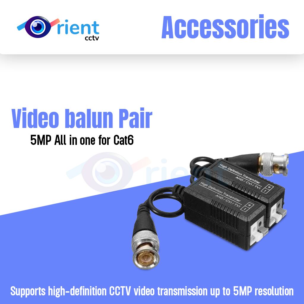 Video balun Pair 5MP All in one for Cat6 Video balun Pair 5MP All in one for Cat6
