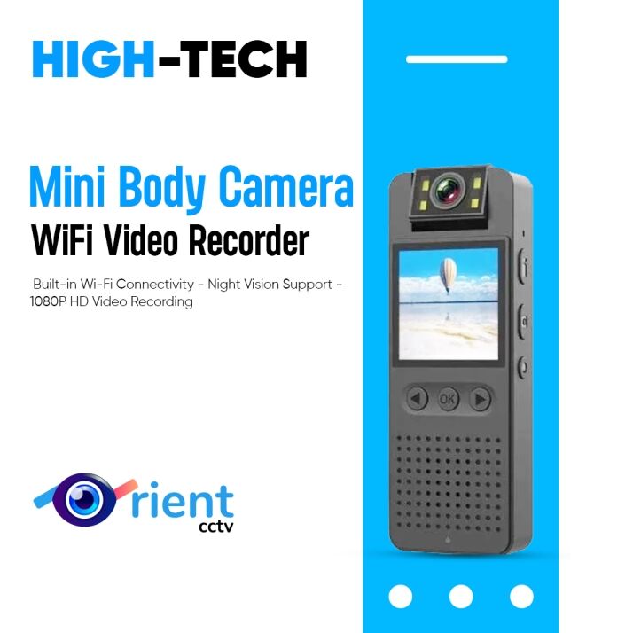 Mini Body Camera WiFi Video Recorder 1080P Wearable Night Vision Mini Body Camera WiFi Video Recorder 1080P Wearable Night Vision