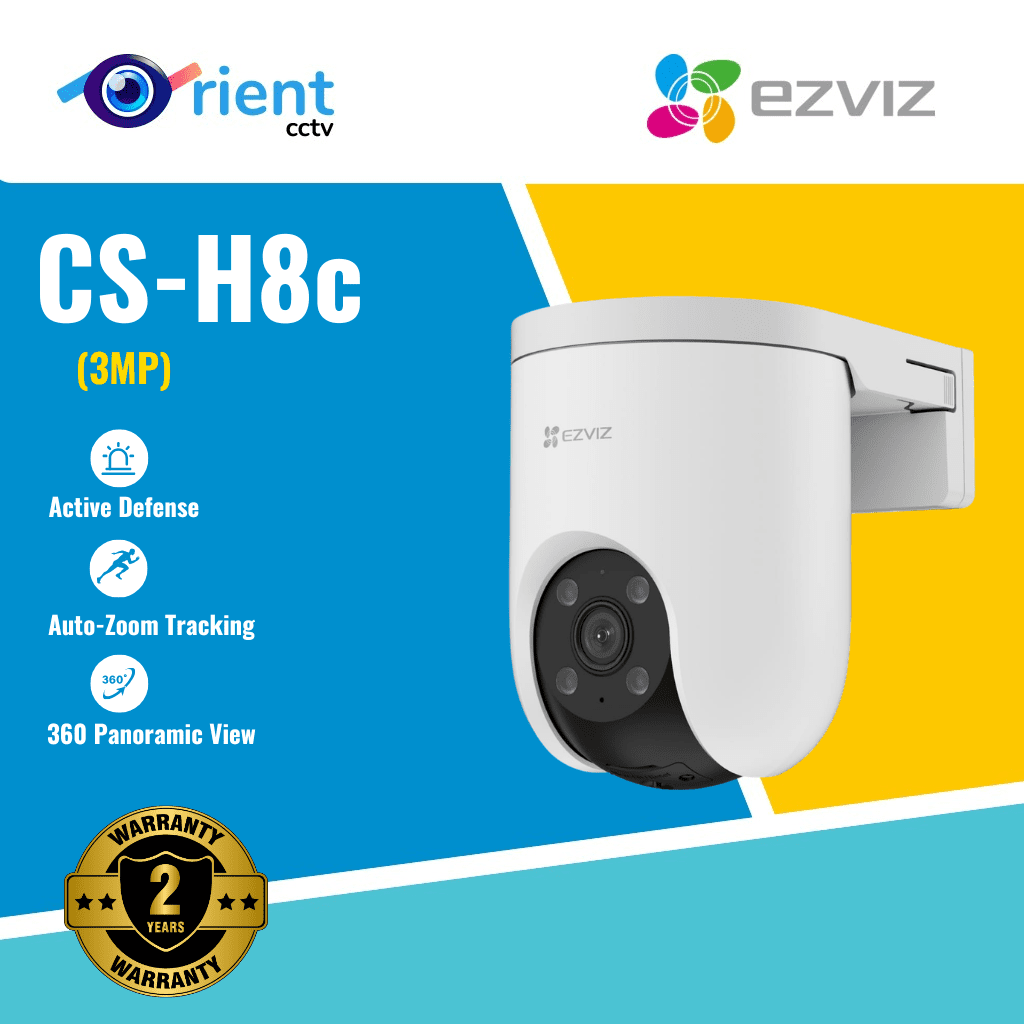 EZVIZ H8C Pro 3K 5MP CCTV Outdoor WIFI Camera Color Night Vision & Weatherproof - Image 1