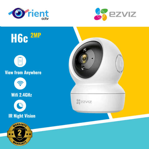 EZVIZ H6C 2MP WiFi Indoor Baby Monitor Camera with 360° Coverage Two-Way Audio - Image 1