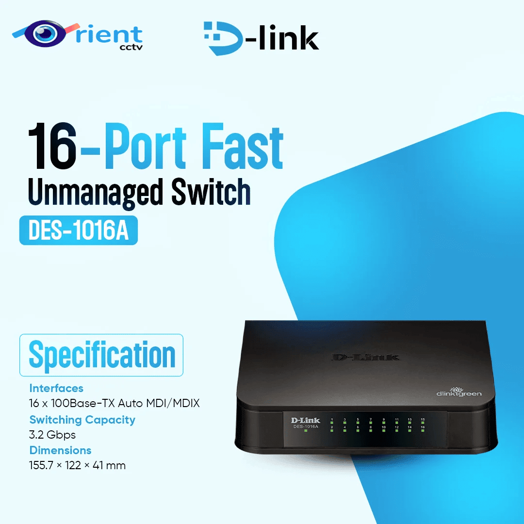 Untitled design (23) DLSW-DES-1016A (D-Link 16-Port FE Unmanage Switch (Plastic Body) - Image 1