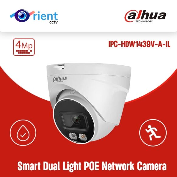 Dahua IPC-HDW1439VP-PV-S6 4MP Smart Dual Light TWO WAY TALK Eyeball POE Network Camera - Image 1