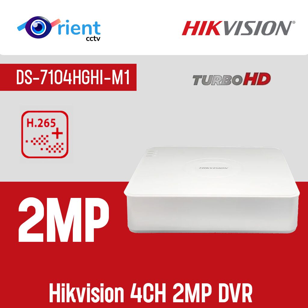 25 Hikvision DVR DS-7104HGHI-M1 4CH 2MP DVR - Image 1
