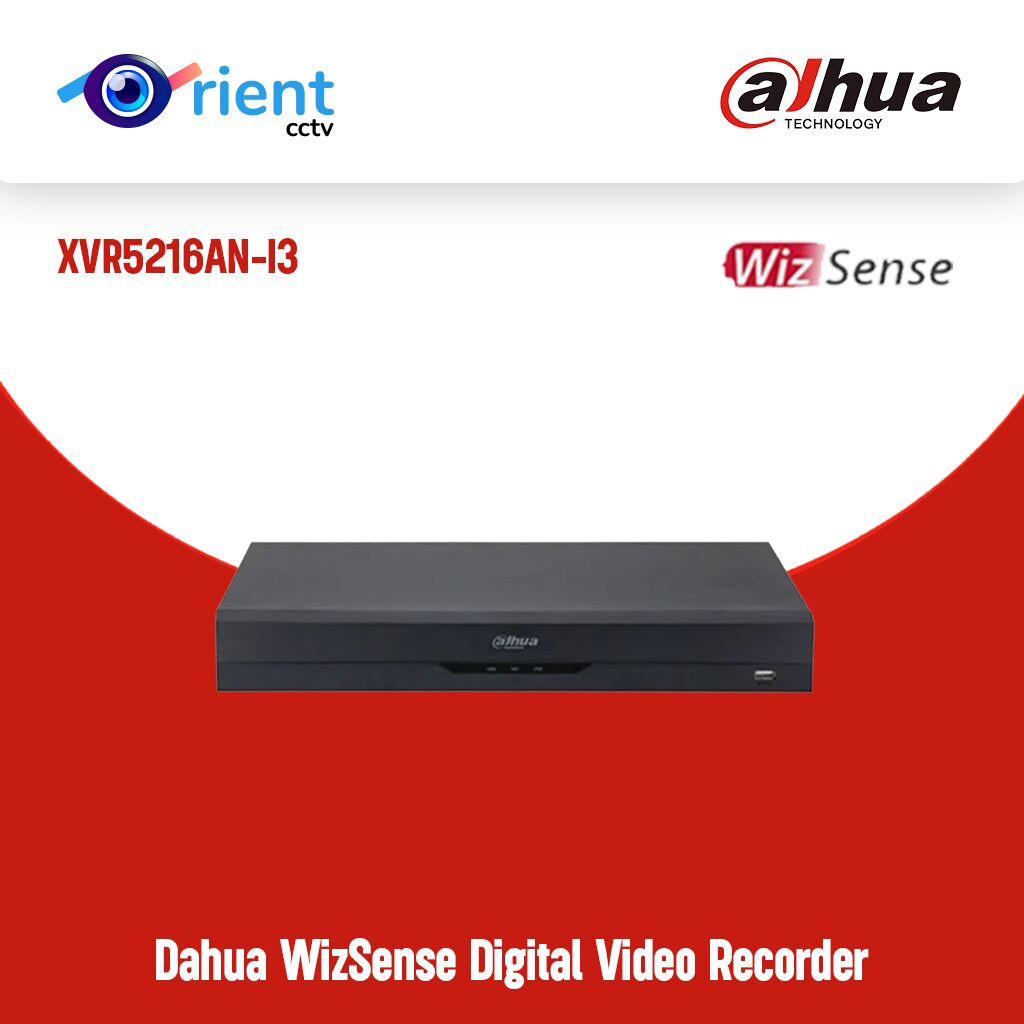 46 Dahua XVR5216AN-I3 16Ch Penta-brid 5M-N 1080P 1U Wiz Sense Digital Video Recorder - Image 1