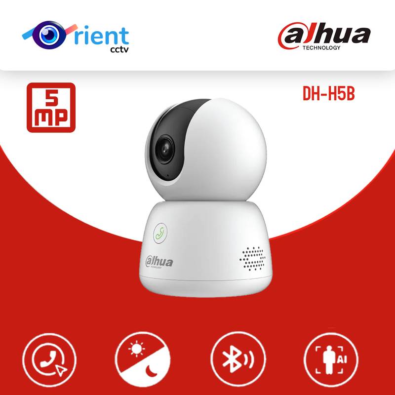 13 Dahua CCTV wireless CAMERA H5B 5MP Indoor Fixed-focal Wi-Fi Pan & Tilt Network Camera night vision Human Tracking motion - Image 1
