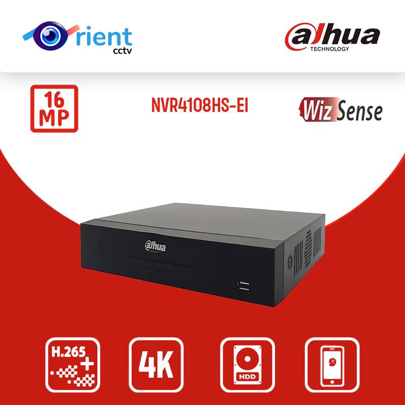 6 Dahua 8CH Compact 1U 1HDD WizSense NVR4108HS-EI AI Face Detection NVR4116HS-EI Network Video Recorder Face Detection SMD Plus - Image 1