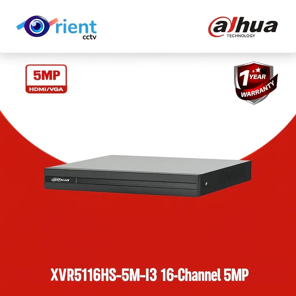 Dahua_XVR5116HS-5M-I3 Dahua XVR5116HS-5M-I3 16-Channel 5MP Compact WizSense DVR - Image 1